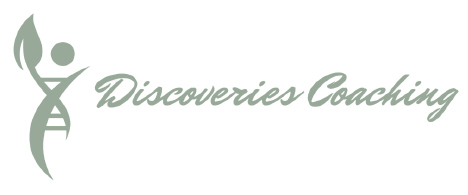 A green background with the word discoveries written in white.